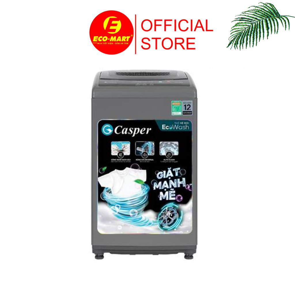 Máy giặt cửa trên Casper 7.5KG EcoWash WT-75NG1 có lắp đặt