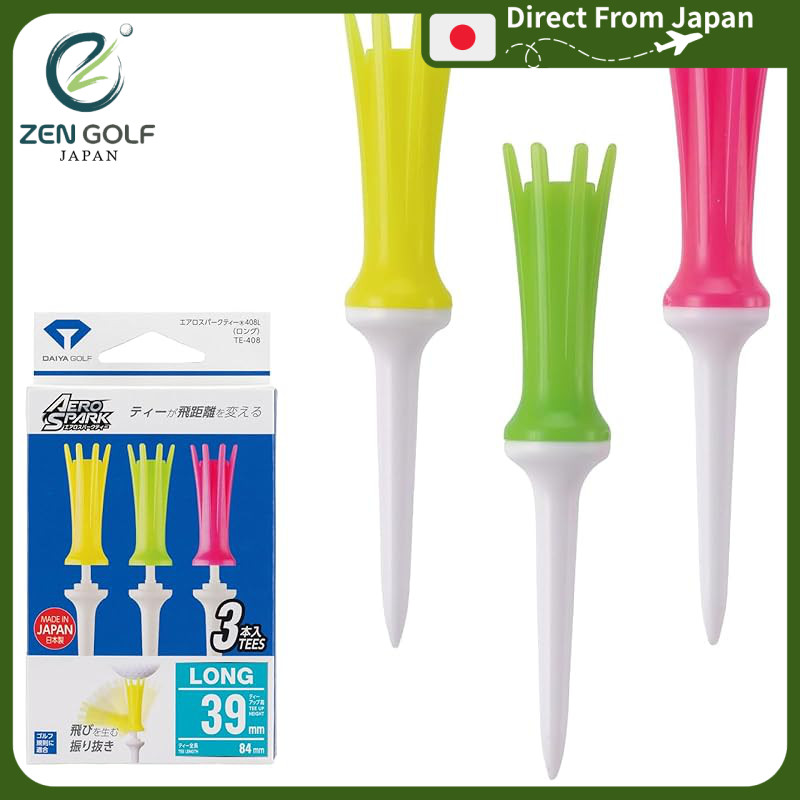 DAIYA GOLF Unisex Adult Golf Tee Aerospark Tee Long Color TE-408