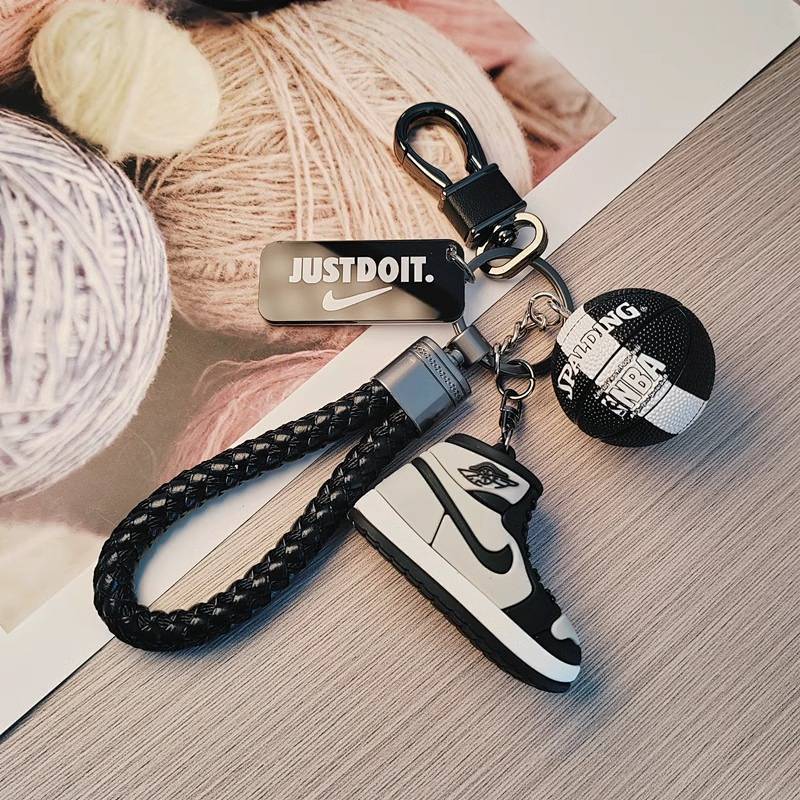 New Creative Basketball Shoes Keychain Exquisite Pendant Couple Schoolbag Car Key Chain Hanging Orna