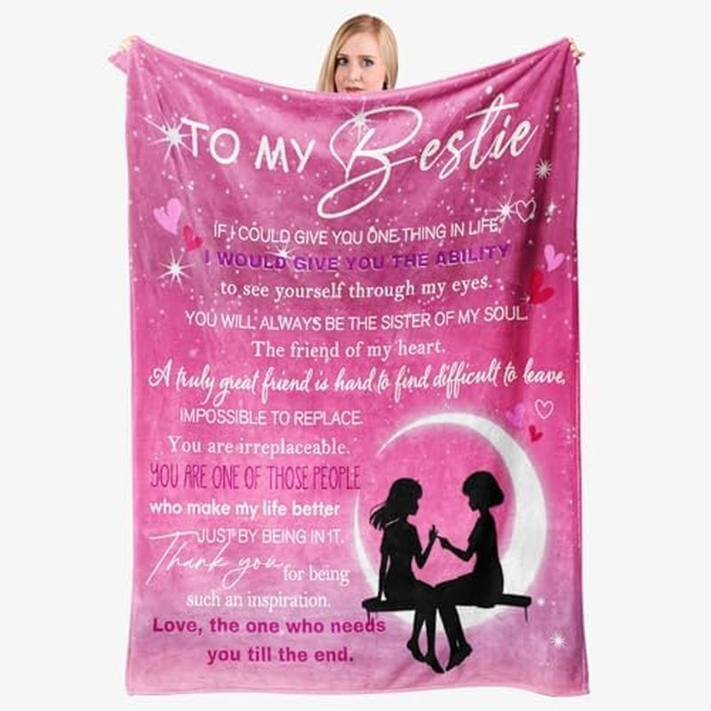 fts for Women, Friendship Gifts for Women Throw Blanket, Birthday Gift for Woman Friendship, Bestie 