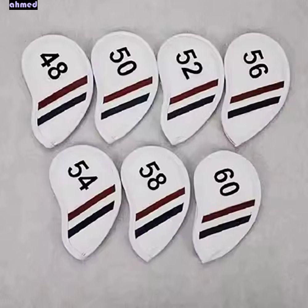 AHMED Golf Wedge Cover, PU Leather Angle Club Sand Wedge Headcover, Universal Big Number 56 58 60 Độ