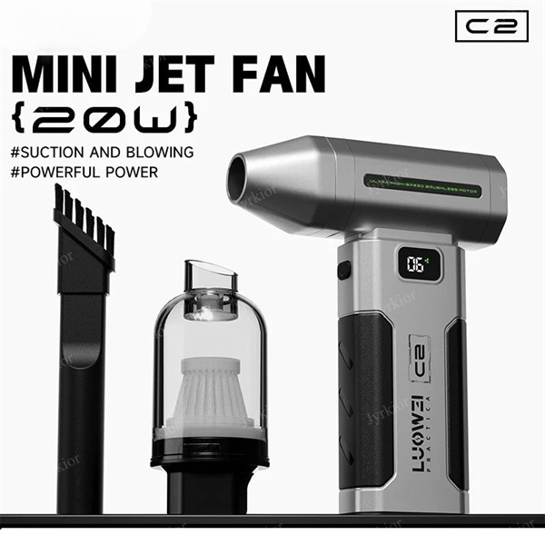 Máy Thổi & Hút Bụi Mini 2 Trong 1 Cực Mạnh LUOWEI C2 MINI JET FAN