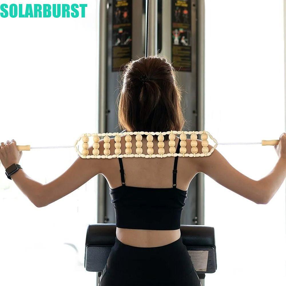SOLARBURST Massage Con Lăn Dây, Bằng Gỗ Loại Bỏ Cơ Mỡ Địa Phương Con Lăn Máy Mát Xa, SPA Slim Down D