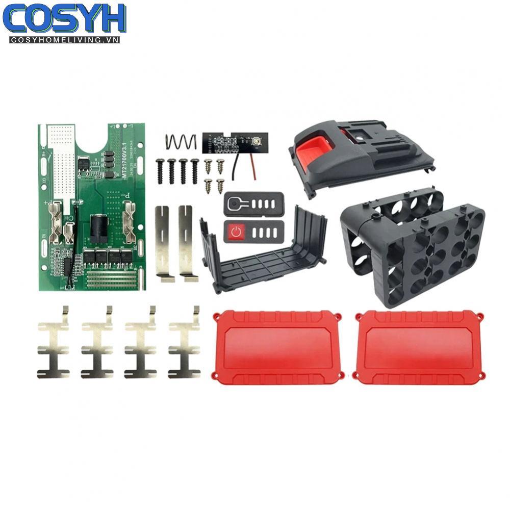 <cosyh>21700 Battery Case 21700 Cell Holder Battery Cover Replacement Battery Pack Case