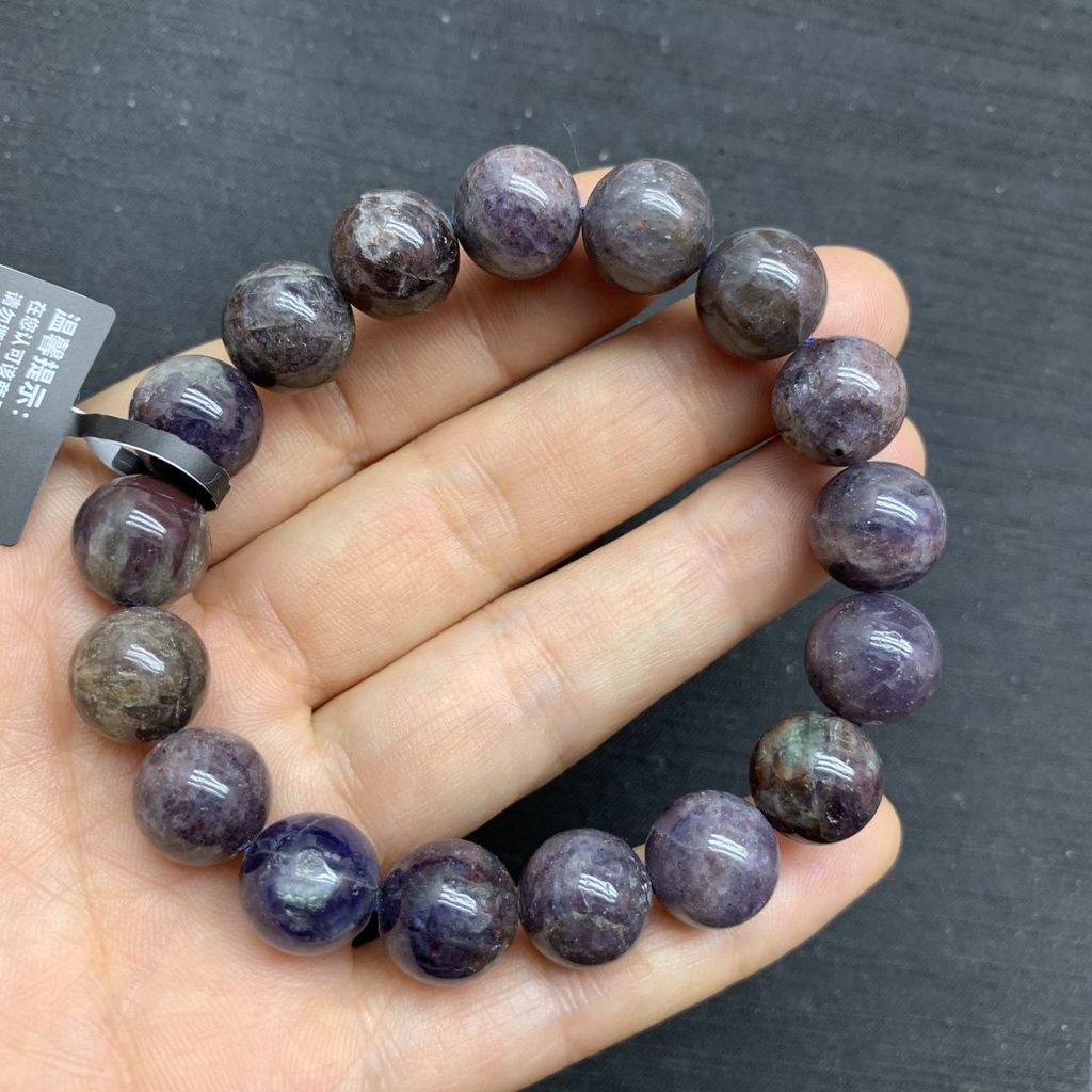 [Ngọc Tự Nhiên] Vòng Tay Iolit Tự Nhiên Giọt Máu Nữ Iolite Aquamarine Thời Trang Hỗ Trợ Phù Hợp Với 