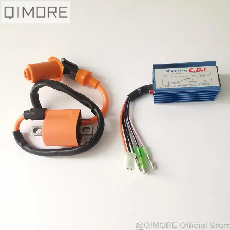 Hiệu suất CDI & Cuộn dây đánh lửa cho 2 thì Minarelli 1E40QMB Xe tay ga Xe máy JOG50 3KJ JOG90 Vento