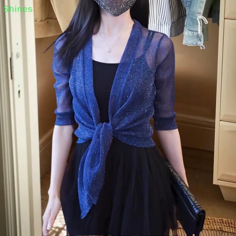 Áo Shrug Quấn Bolero Dài Nửa Tay Phù Hợp Với Đầm Dự Tiệc Cho Nữ