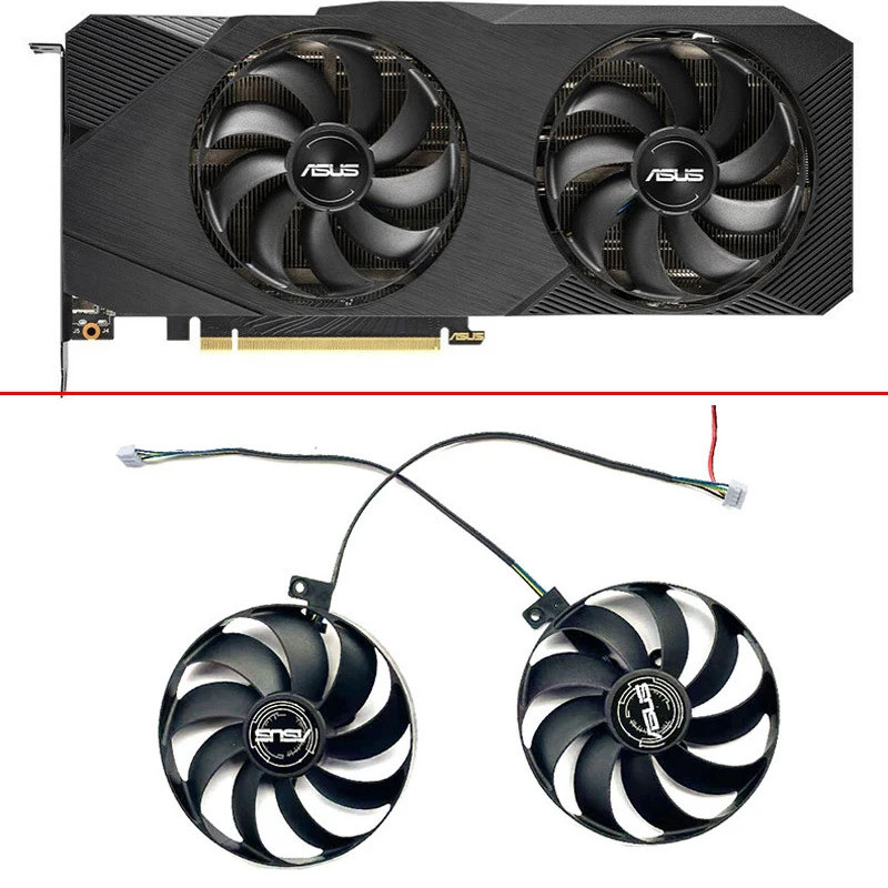 Quạt Làm Mát Cho ASUS RTX 2060 2070 2080 SUPER RTX 2070 2080 DUAL EVO Advanced card Đồ Họa Quạt Thay