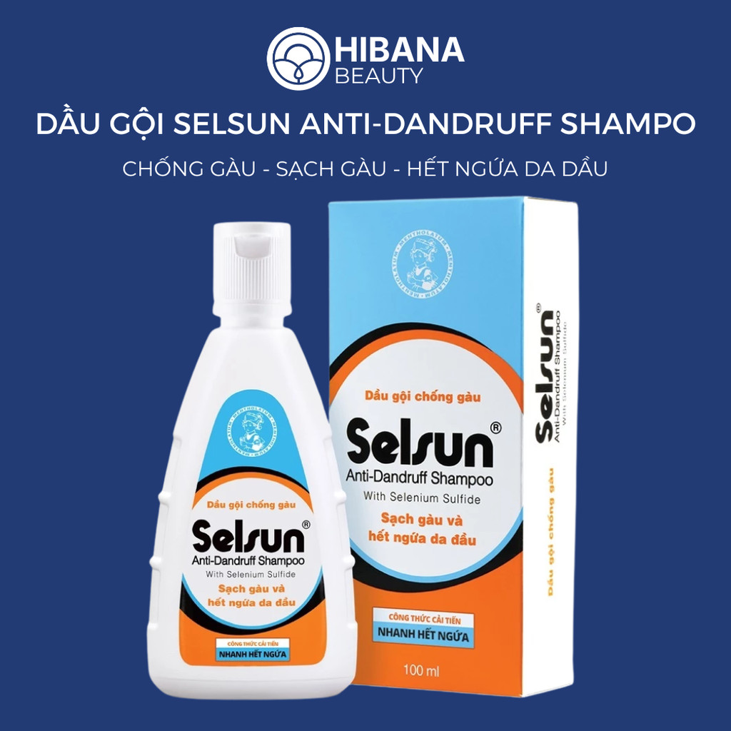 Dầu gội Selsun chống gàu, sạch gàu & hết ngứa da đầu Selsun Anti-Dandruff Shampoo 250ml