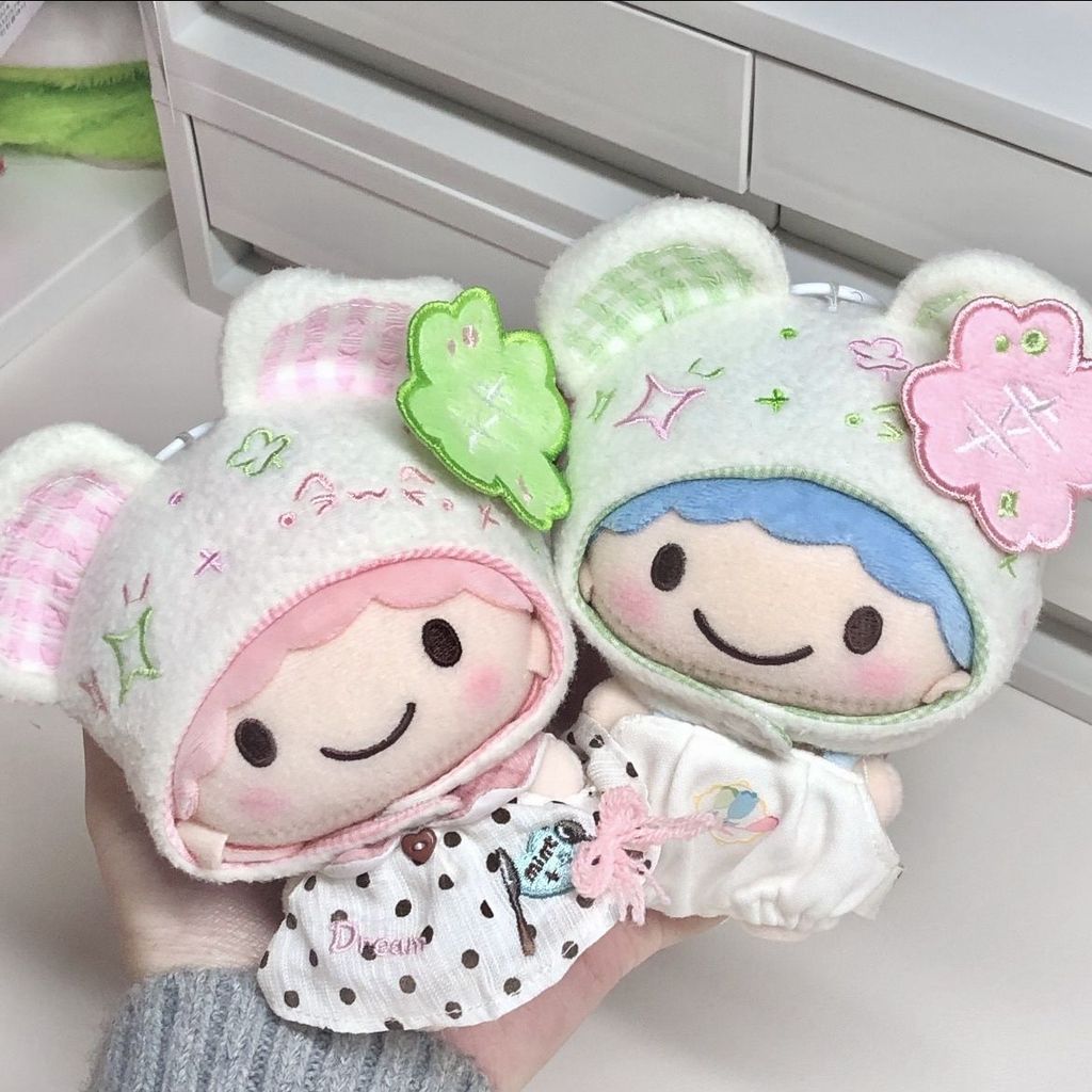 Quần áo trẻ em Song Tử < Cỏ ba lá} Quần áo trẻ em 10cm Cotton Bộ quần áo trẻ em Thay thế quần áo búp
