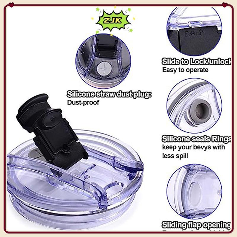 ZJK 40 / 30 Oz Nắp Nhựa Chống Bắn Cho Ozark Trail RTIC Tumbler Cup Nhiều Màu KCR