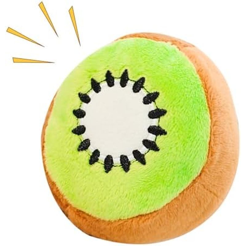 Avocado Squeaky Dog Toys, Plush Squeaky Dog Toys, Fruit Design with Sound Doll, for Puppy, Indoor, F