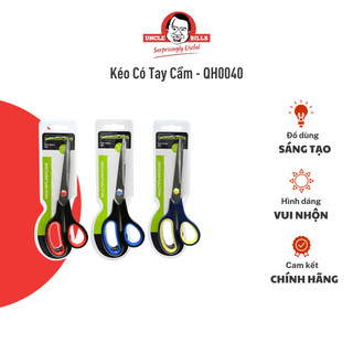 Kéo có tay cầm cao su uncle bills thép không gỉ tiện lợi, an toàn khi sử dụng - qh0040