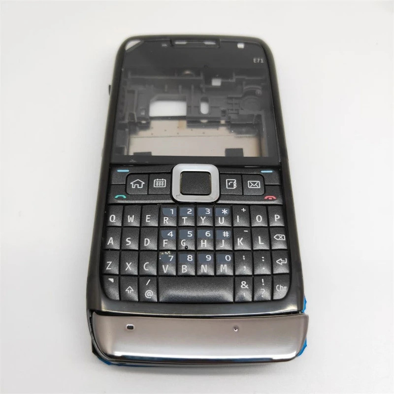 Dành cho Nokia E71 Vỏ điện thoại di động hoàn chỉnh đầy đủ + Bàn phím tiếng Anh