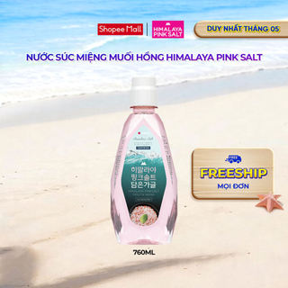 Nước súc miệng muối hồng bạc hà Himalaya Pink Salt 760ml