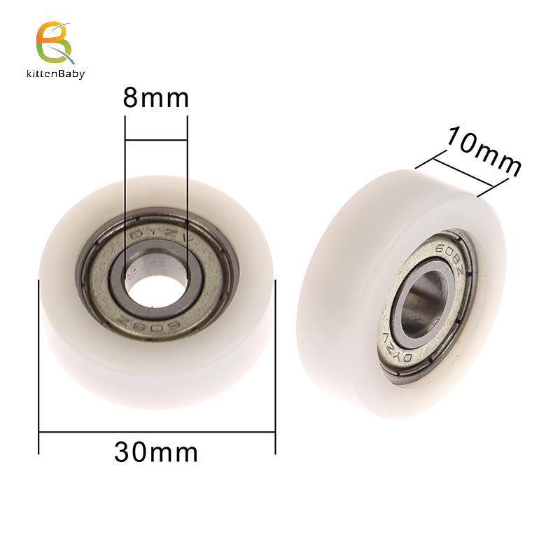 [Baby-t] 1 Cái 608 ZZ 8 * 30 * 10mm POM Nylon Vòng Loại Con Lăn POM Bọc 608ZZ Vòng bi Ròng rọc Vòng 