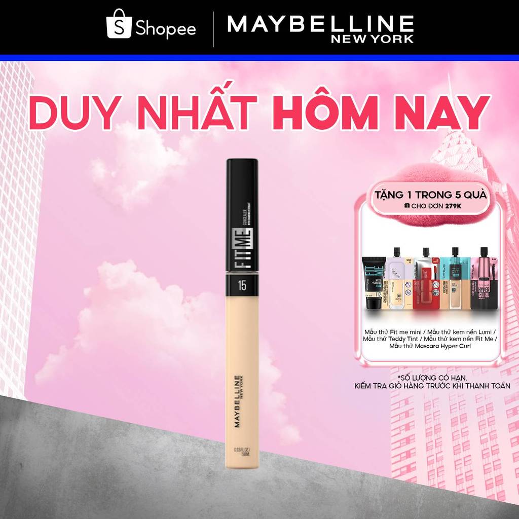 Kem Che Khuyết Điểm Mịn Lì Tiệp Mọi Tông Da Fit Me Concealer Maybelline New York 6.8ml
