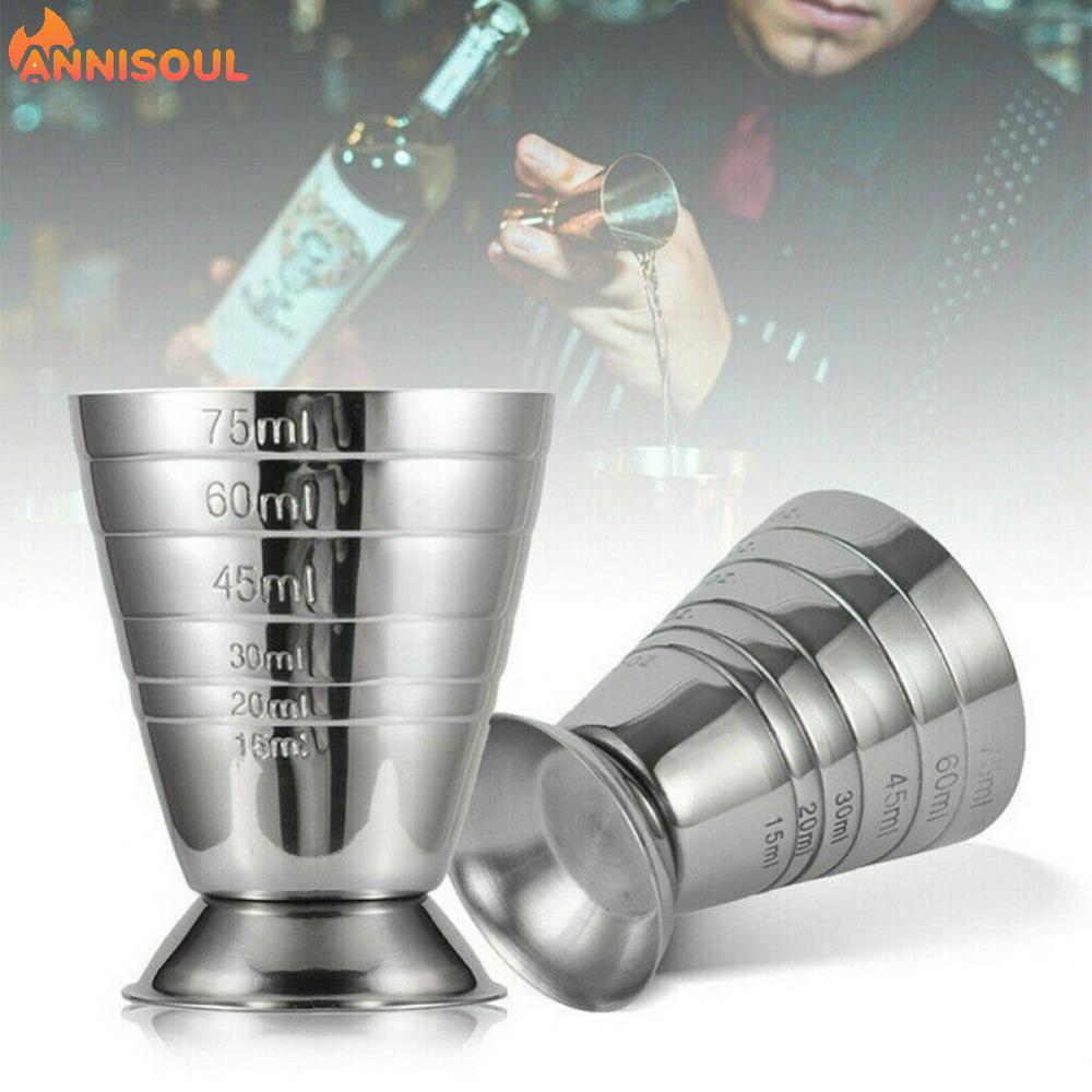 [NISO]1*stainless Steel Measure Cup Jigger Shot Drink Spirit Mixed Cocktail Beaker75ml