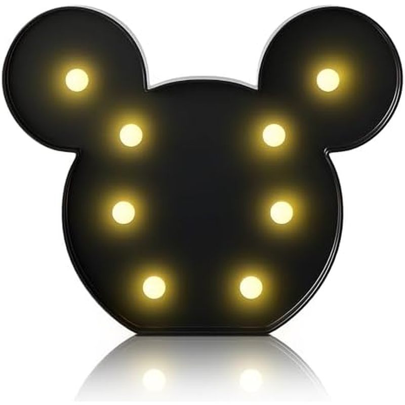 t for Kids, Battery Powered Mouse Decor, Mouse Birthday Decorations for Bedroom, Kids Room Decor, Wa