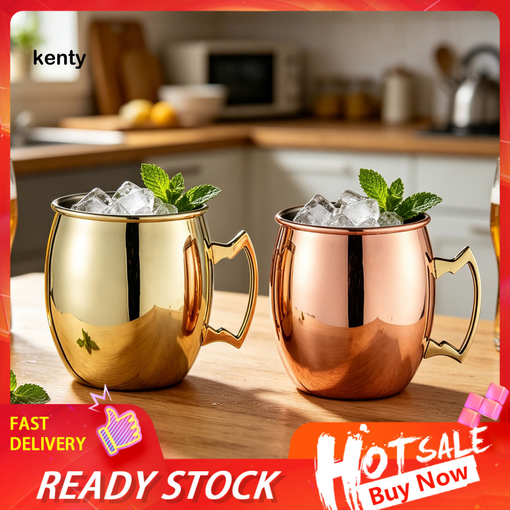 KT Cốc Búa Bền Moscow Mule Mug Moscow Mule Mug Set Thép Không Gỉ Búa Mạ Rỉ Sét Cocktail Cho Whisky B