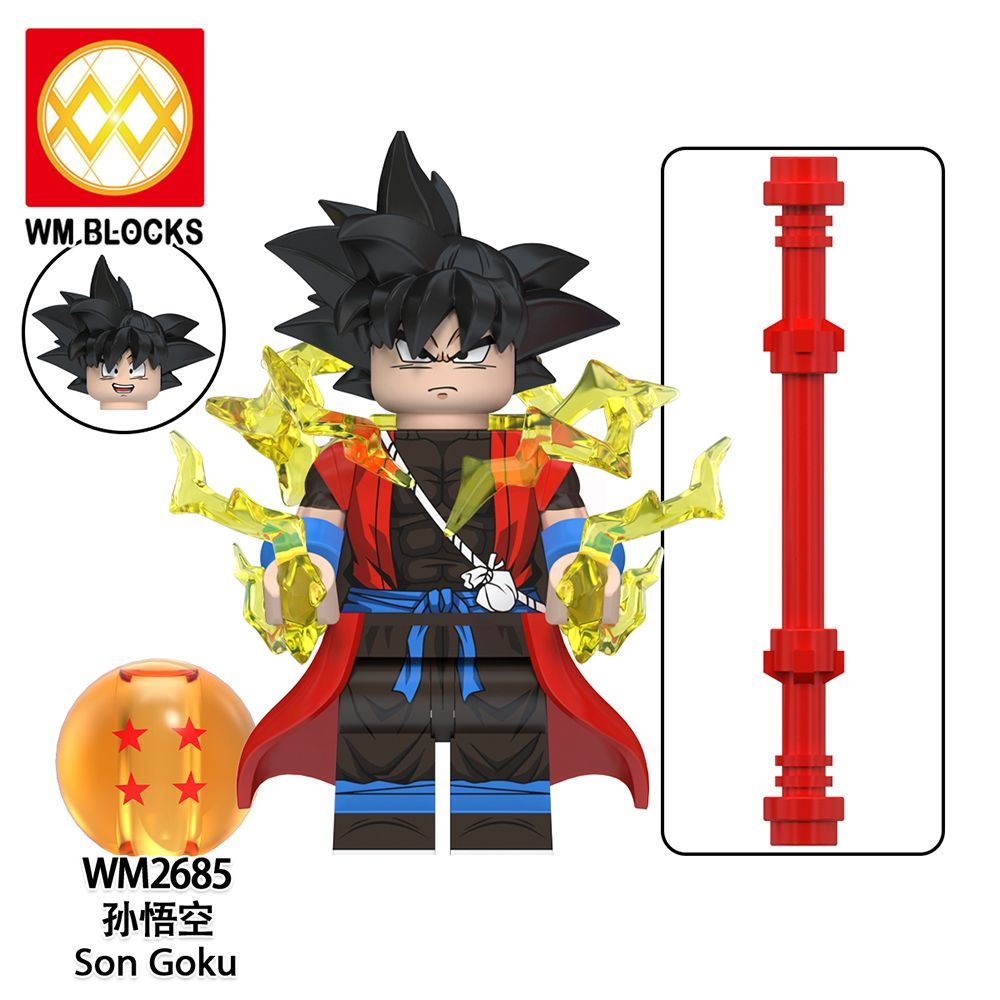 Tương thích Lego Dragon Ball Series Trunks Dales Vegeta Son Goku Khối Minifigure Đồ Chơi fdtr421