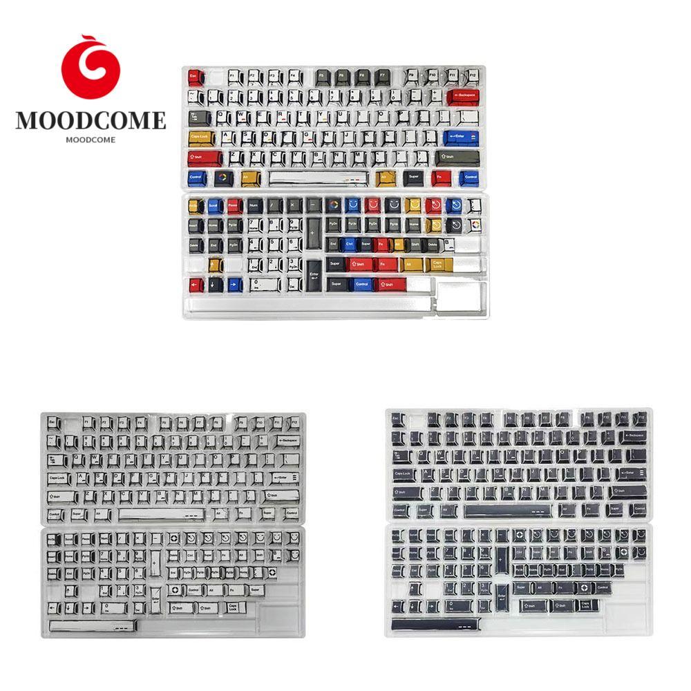 Bộ Keycap MOODCOME, 136 Phím Trăm Đèn Chủ Đề Nắp Bàn Phím, Phong Cách Manga Chống Nước Thời Trang Cổ