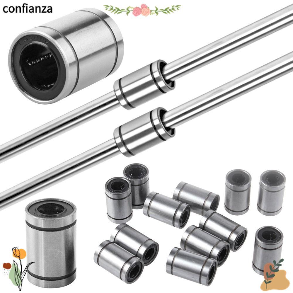 CONFIANZA Thép Bushing Phần CNC Thanh Bền Trục LM3UU LM4UU LM5U LM6UU