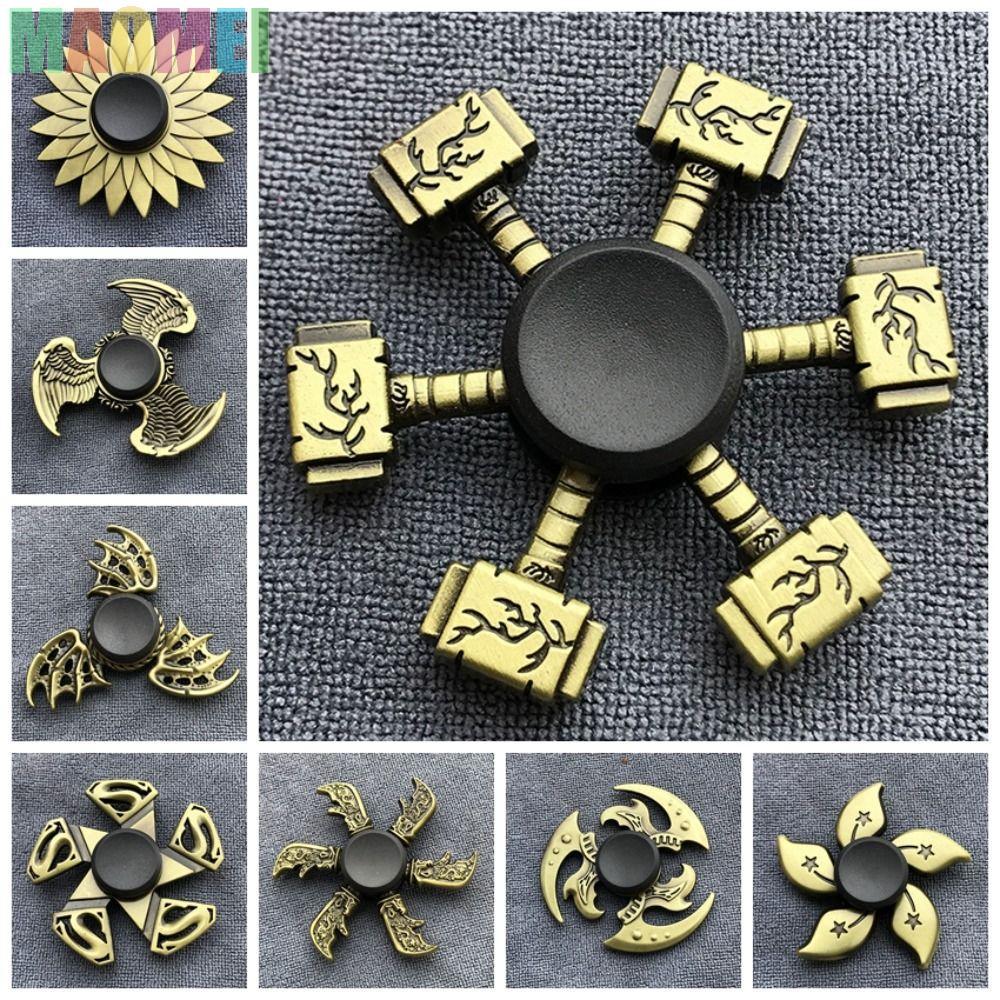 MAOMEI Finger Spinner, ADHD Lo Âu Hợp Kim Kẽm Fidget Spinner, Gyro Toy Metal Funny Cool Hand Spinnin