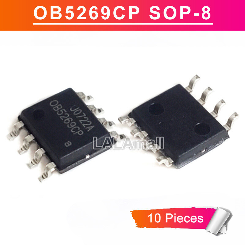 10 chiếc OB5269CP 0B5269CP SOP-8 OB5269 OB5269CPA 0B5269CPA SOP8 SMD Điện áp cao Chế độ xanh Bộ điều