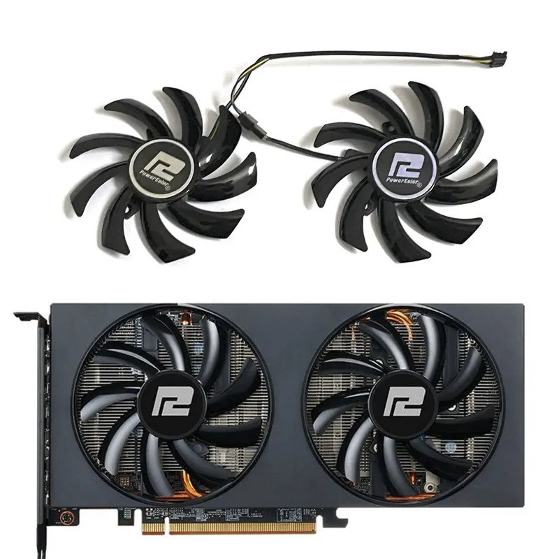 Quạt đồ họa RX 5700 5500 5600 XT 85mm mới có sẵn cho quạt làm mát Powercolor RX 6700XT 6600XT 6600 F