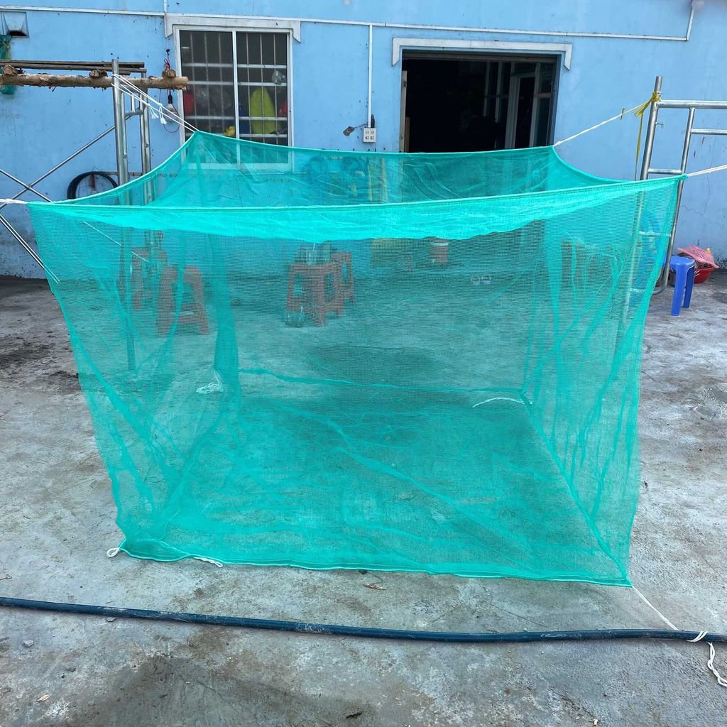 Vèo, dèo, mùng, tráng nuôi cá lớn 4x4m-4x8m, 3x3-3x8, 2x2m đến 2 x8m..., vèo có nắp đậy, mắt lưới 3,