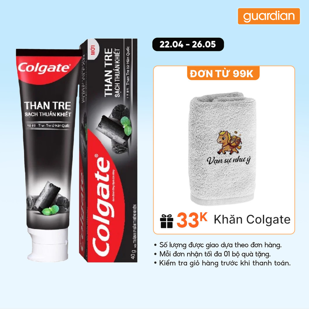 Kem Đánh Răng Colgate Thiên Nhiên Sạch Thuần Khiết Từ Than Tre Hàn Quốc