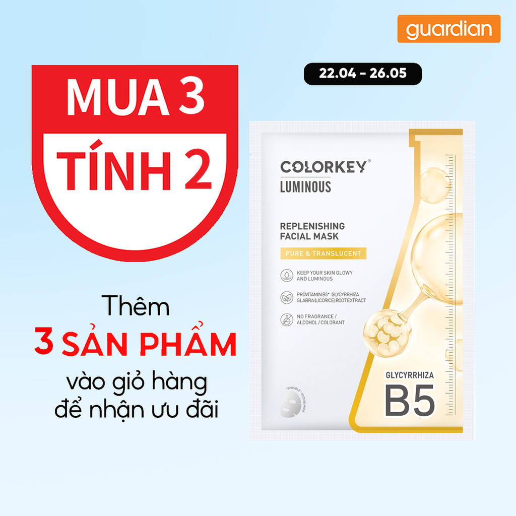 Mặt Nạ Colorkey Luminous B5 Cấp Ẩm Cho Da 25ml
