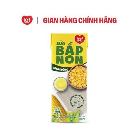Sữa bắp non dinh dưỡng LOF thùng 24 hộp x 180ml - Hàng Chính Hãng Lof