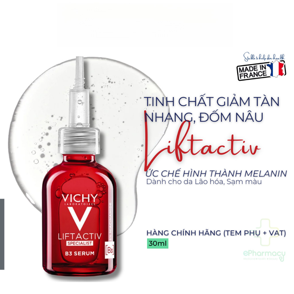 Tinh Chất VICHY Liftactiv B3 Dark Spot Serum Giúp Giảm Thâm Nám, Đốm Nâu Trên Da 30ml