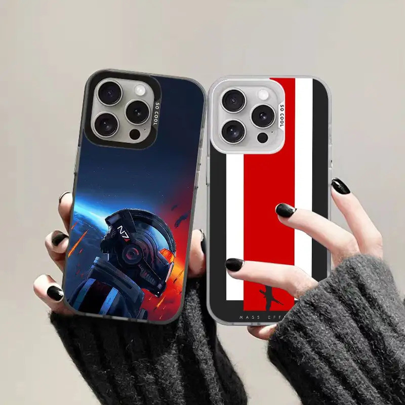 N7 Mass Effect Game Ốp Điện Thoại Cho IPhone 16 15 14 13 12 11 Pro Max Plus Màu Chống Sốc Mặt Sau Bạ