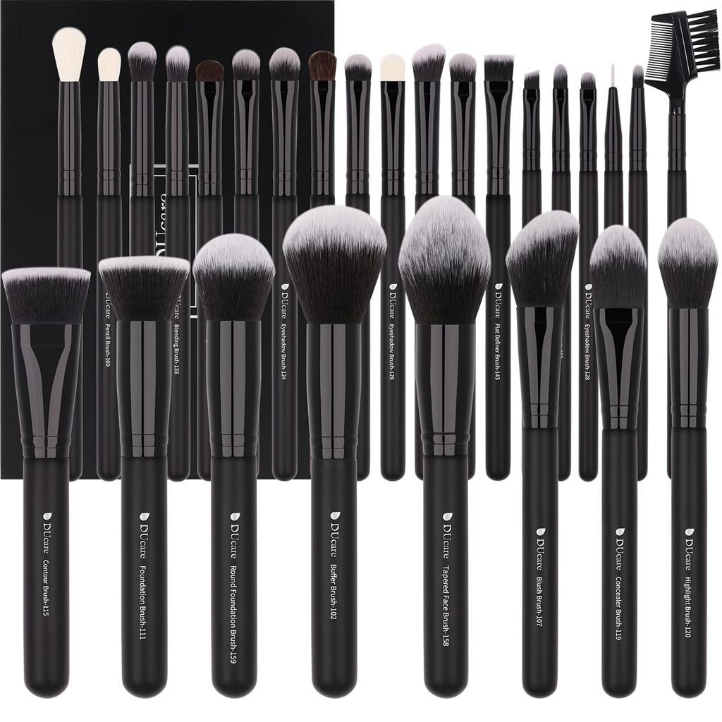 Bộ cọ trang điểm chuyên nghiệp DUcare 27 chiếc Bộ cọ trang điểm tổng hợp cao cấp Kabuki Foundation B