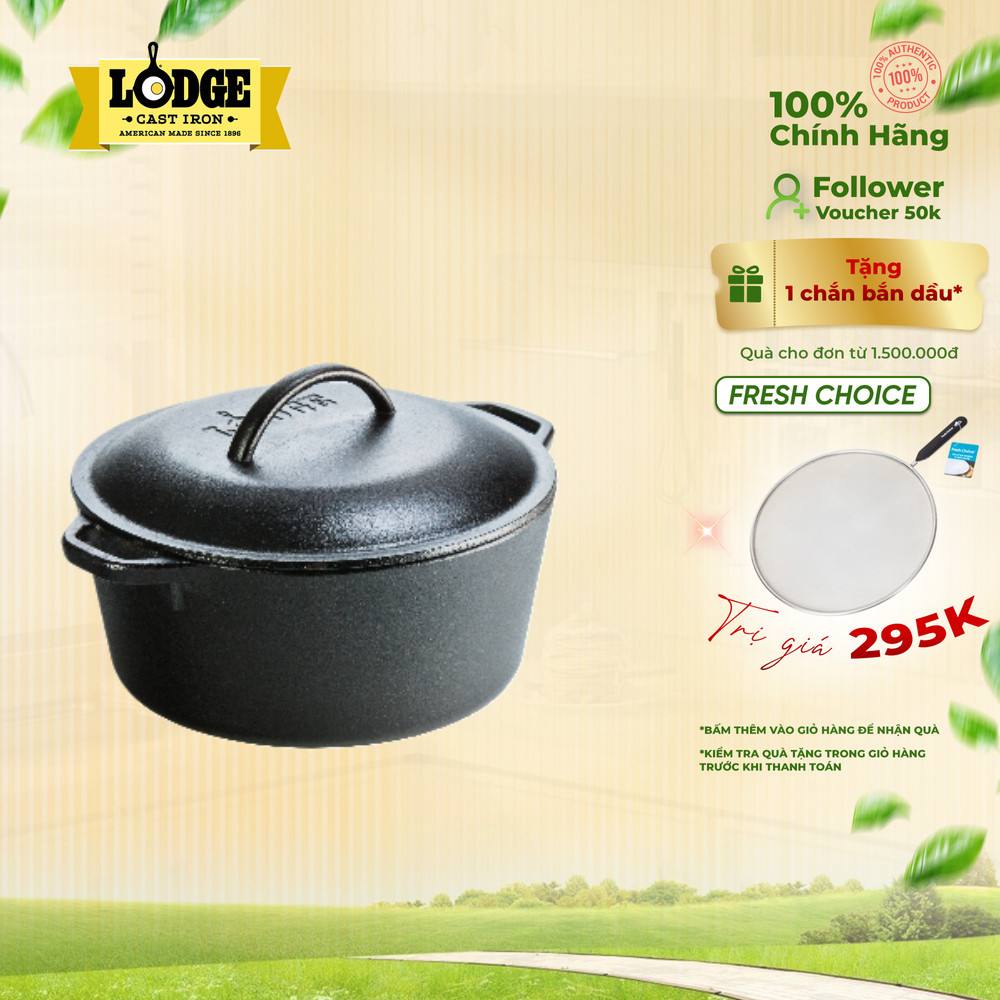 Lodge - Nồi Gang Có Quai Xách - 26.67cm (6.62L)