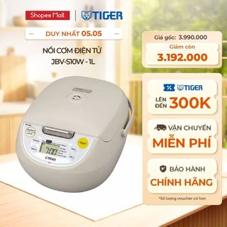 Nồi cơm điện tử tiger jbv-s10w - 1l - hàng chính hãng