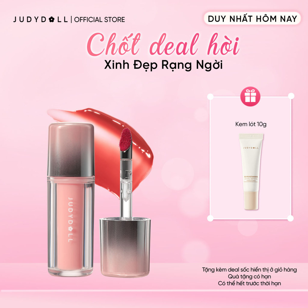 [NEW] JUDYDOLL Son Tint Bóng Đầu Sắt Nhung Dual Flash Watery Lip Gloss 2.0 Căng Bóng Dưỡng Môi Bền Màu 2.4g | BigBuy360 - bigbuy360.vn