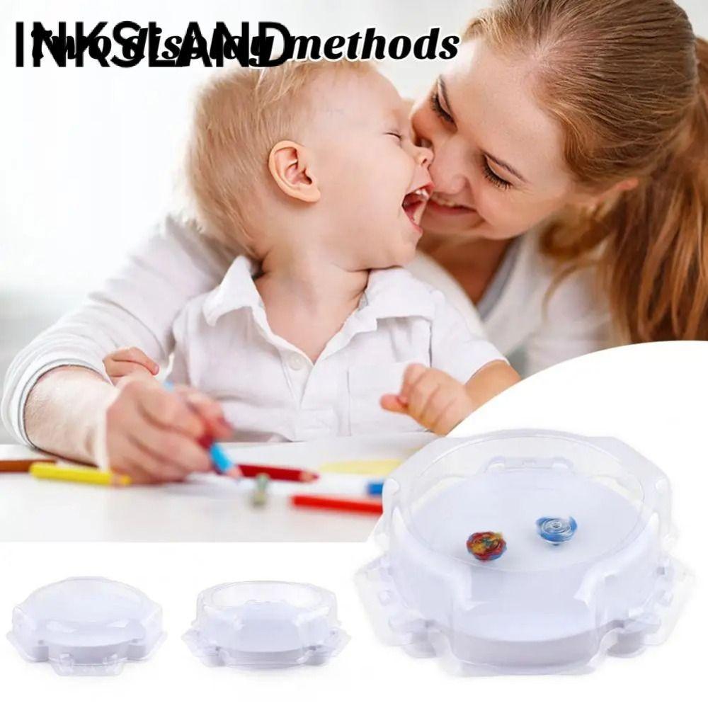 INKSLAND Spinning Top Board, Spinning Top White Beyblade Stadium, Portable Large Bền Battle Arena Ki