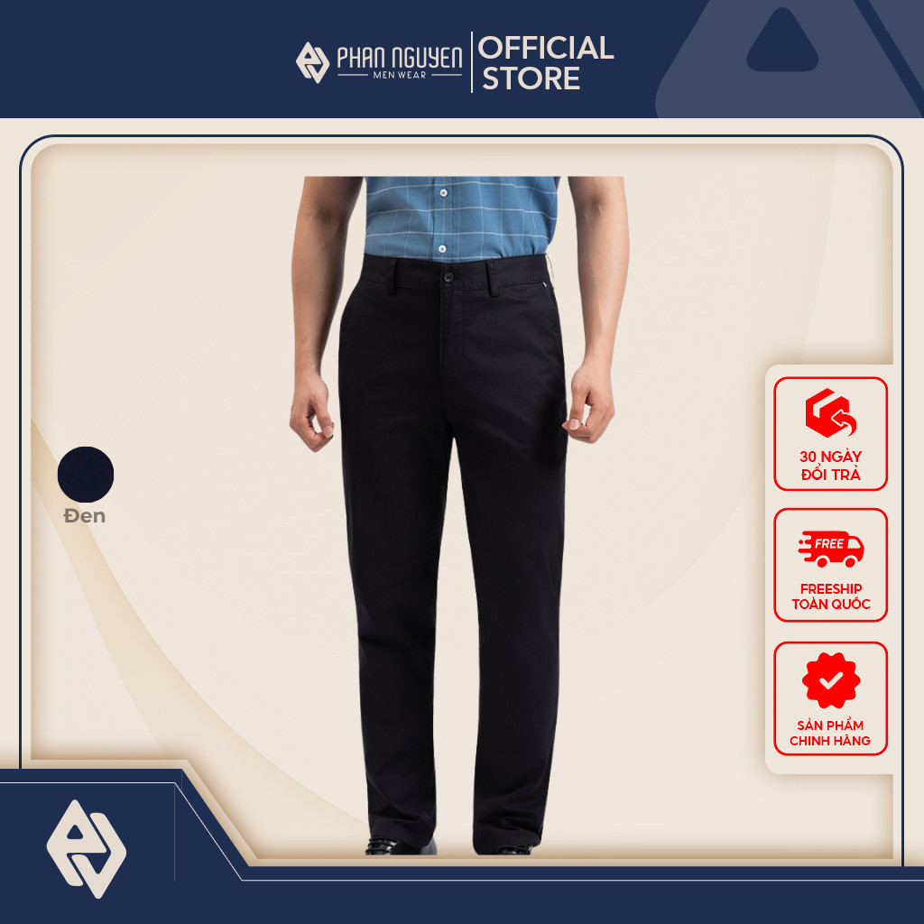 Quần kaki nam Phan Nguyễn, chất liệu cotton cao cấp, co giãn linh hoạt, form slim fit QKK.112