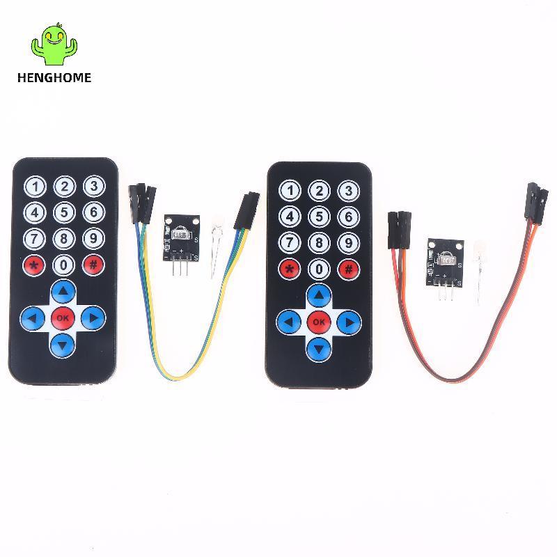 HENGHOME 1 Bộ HX1838 Mô-đun điều khiển từ xa hồng ngoại không dây Mô-đun thu hồng ngoại Bộ DIY HX183