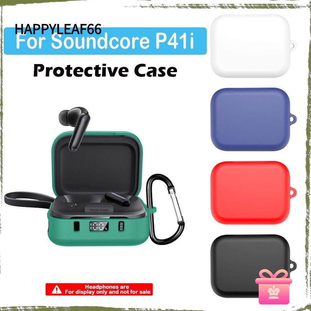 HAPPYLEAF Bảo vệ, Vỏ tai nghe silicon chống sốc, Vỏ tai nghe có móc cho phụ kiện Soundcore P41i