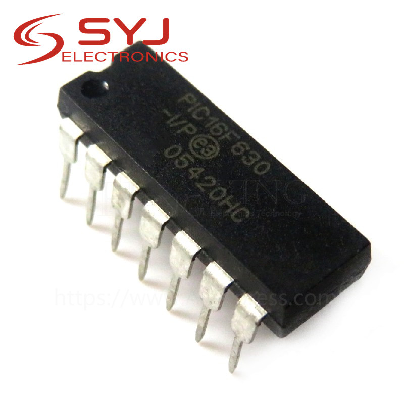 1 Cái / lốc PIC16F630-I / P PIC16F630-I PIC16F630 16F630 DIP-14 Còn Hàng