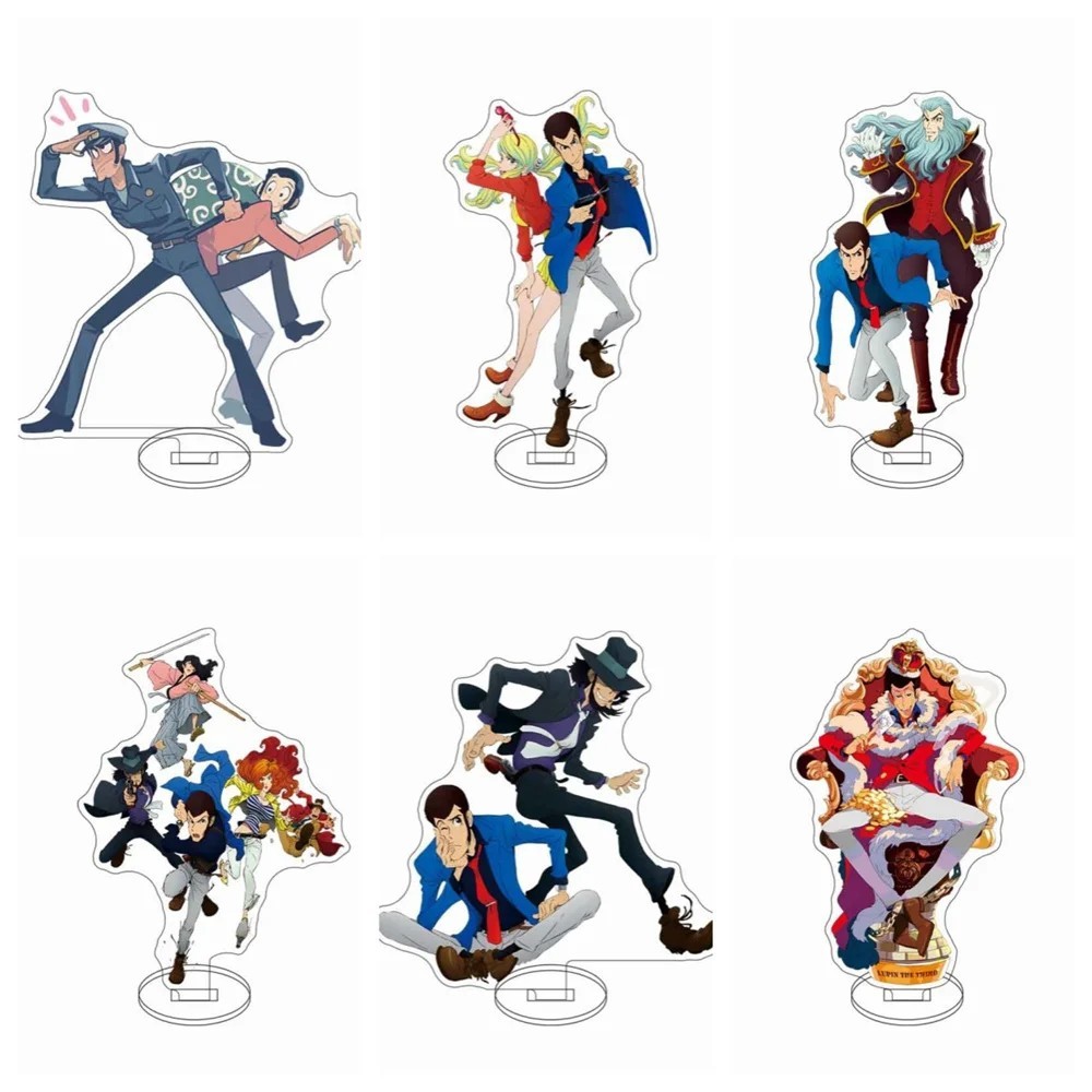 Mô Hình Standee Anime Lupin the Third Siêu Đạo Chích Lupin Đệ Tam Mica Trong Suốt Trang Trí Bàn Học 