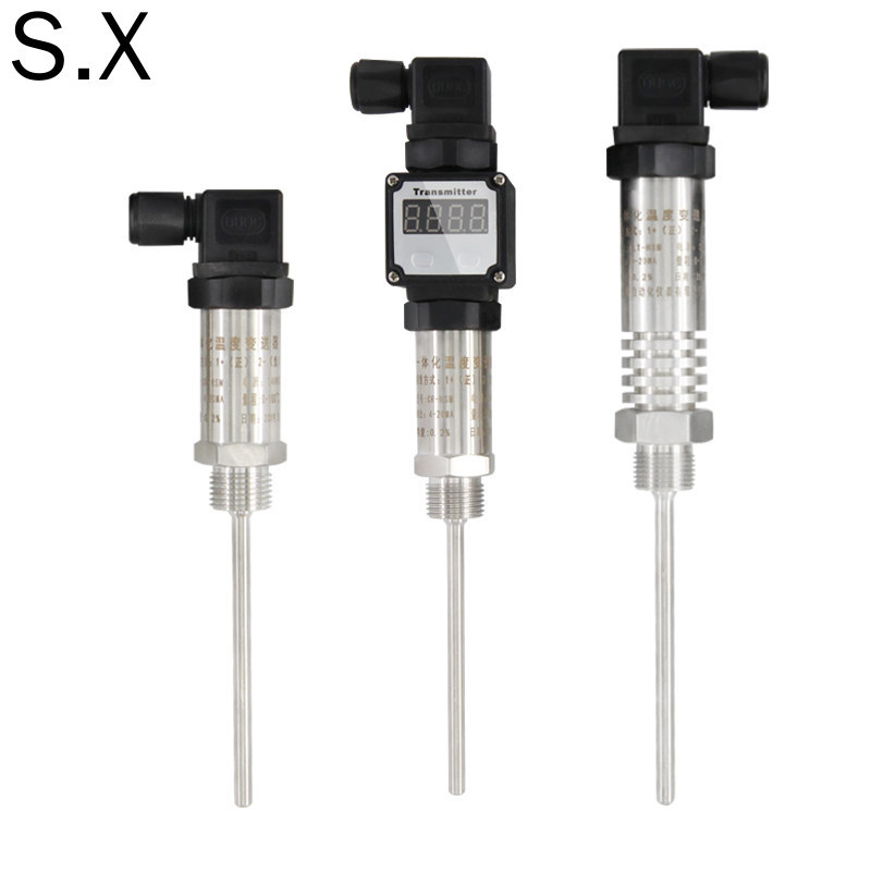 Tích hợp Biến áp nhiệt độ 4-20ma Đầu ra pt100 Cảm biến nhiệt độ 4 điểm Điện trở nhiệt có ren Cảm biế