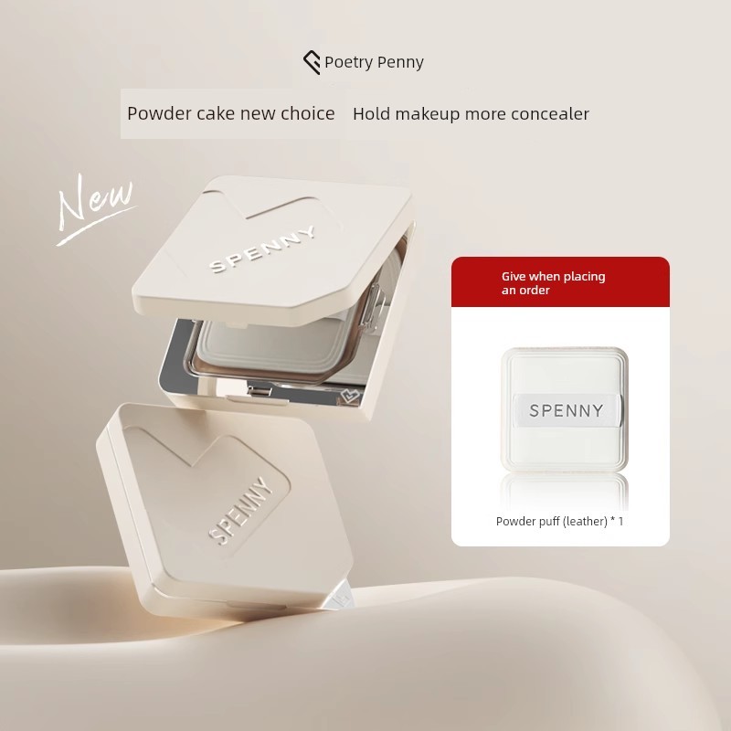 phấn phủ phấn phủ kiềm dầu cushion Spenny / Spenny Velvet Mist Pressed Powder Trang điểm Cố định tra