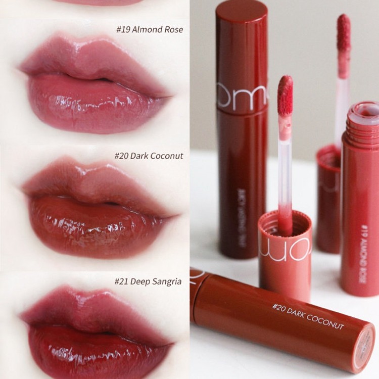 son romand sanrio son romand chính hãng Tóc thẳng thương hiệuHàn Quốc Romand Juice Lip Gloss 12 Velv