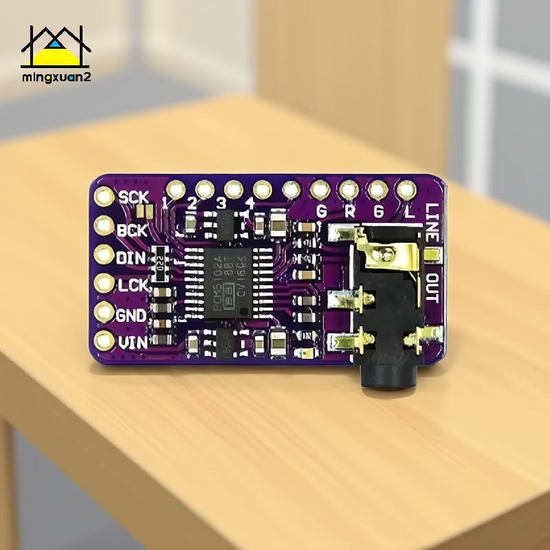 Mingxuan2 PCM5102A Giao diện Bộ giải mã DAC I2S GY-PCM5102 Mô-đun máy nghe nhạc I2S cho bảng định dạ